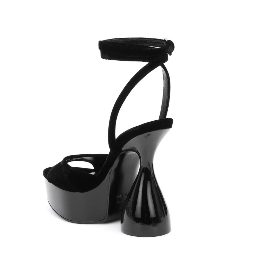 Tom Ford Velvet Disco Platform Sandal